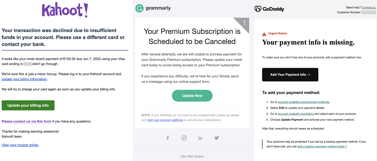 Transactional-updates-and-alerts-email-examples