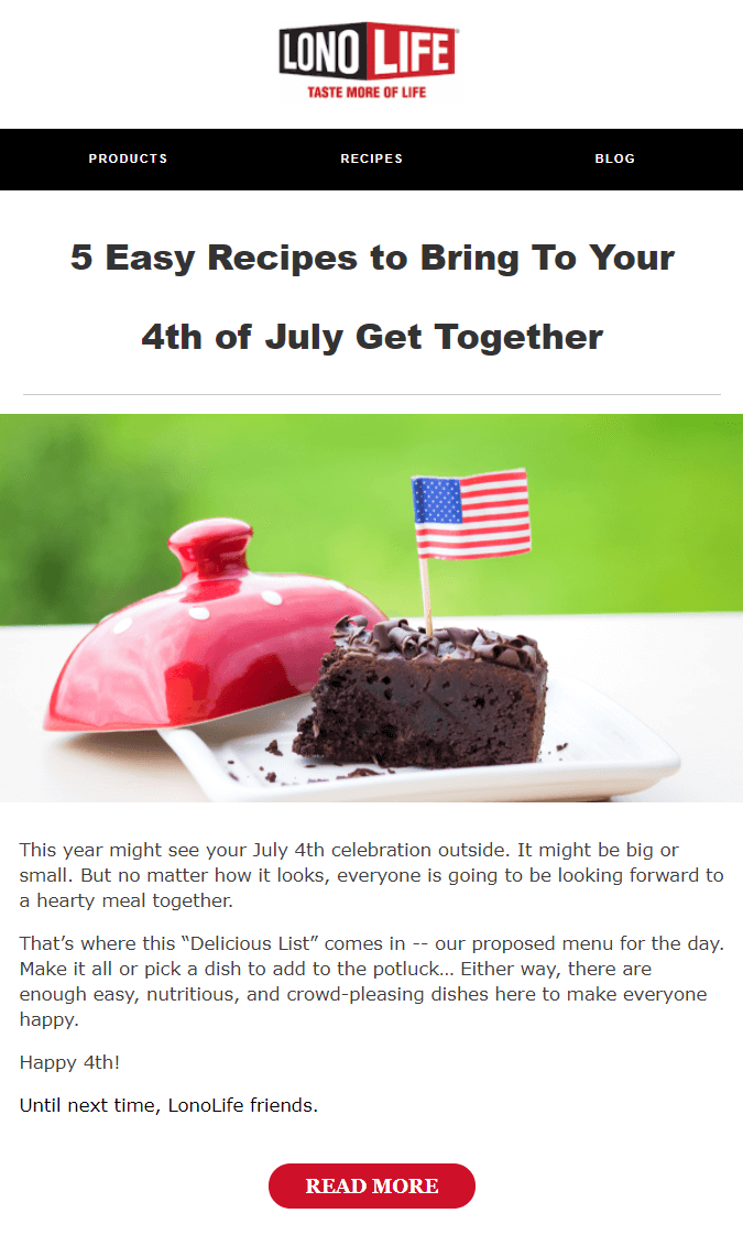 7 Happy 4th of July Email Examples Independence Day Sender