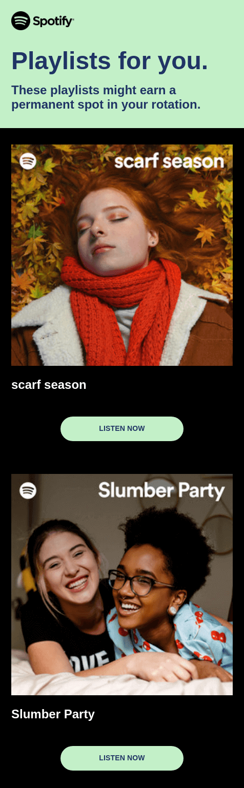 Spotify-email-copy-example