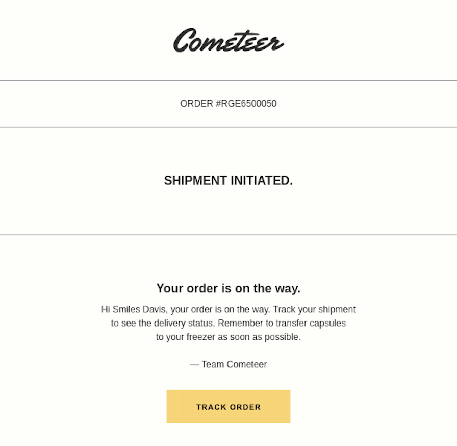 Cometeer-order-confirmation-email