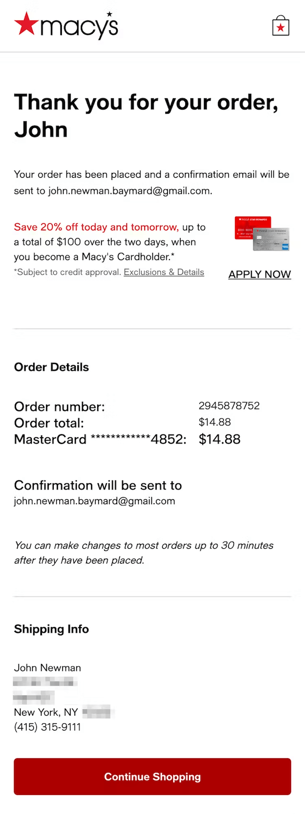 Macy's-order-confirmation-email