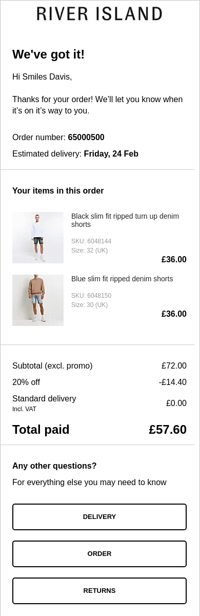 RiverIsland-order-confirmation-email