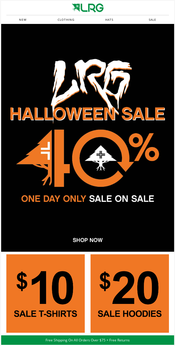 Halloween-email-example-flash-sale