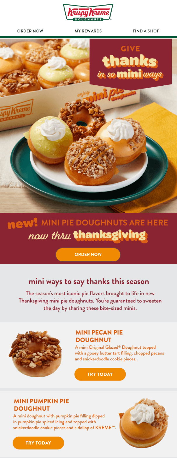 Krispy Kreme — Thanksgiving-Themed Product Spotlight