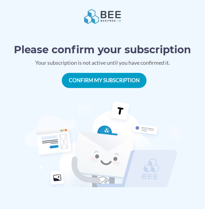 beefree-email-subscription-confirmation-example