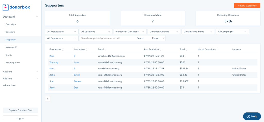 donorbox-dashboard