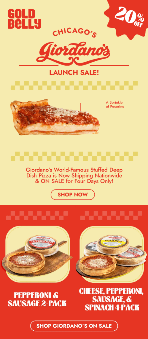 giordanos-restaurant-email-marketing-example