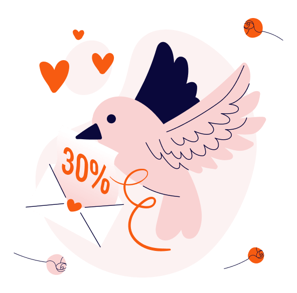 30% Valentine's Day Discount