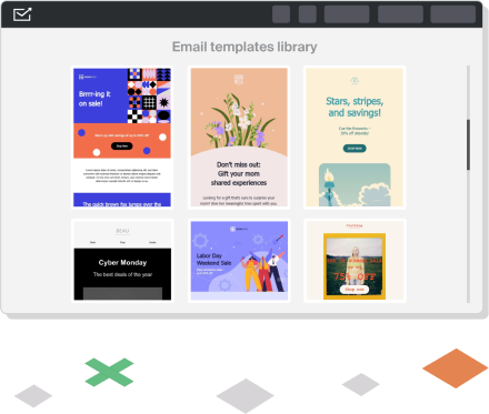 Template library infographic